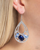 Teardrop Trifecta - Blue Earrings - Paparazzi Accessories
