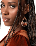 Teardrop Trifecta - Brown Earrings - Paparazzi Accessories