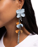 Capitol Chic - Blue Post Earrings - Paparazzi Accessories