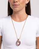 Reflective Rigor - Pink Necklace - Paparazzi Accessories