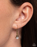 Standing Shimmer - Brass Necklace - Paparazzi Accessories