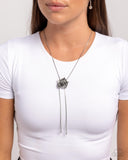 Threaded Tapestry - Silver Necklace - Paparazzi Accessories