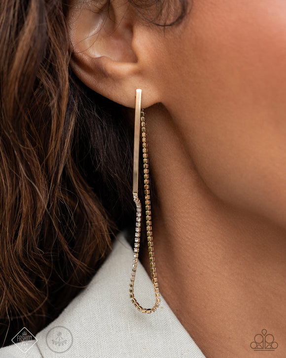 Tailored Trade - Gold Post Earrings - Paparazzi Accessories
