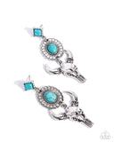 western-week-blue-post earrings-paparazzi-accessories