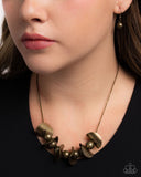 First Come First CURVE - Brass Necklace - Paparazzi Accessories