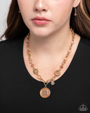 FLECKS Big Thing - Brown Necklace - Paparazzi Accessories