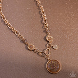 FLECKS Big Thing - Brown Necklace - Paparazzi Accessories