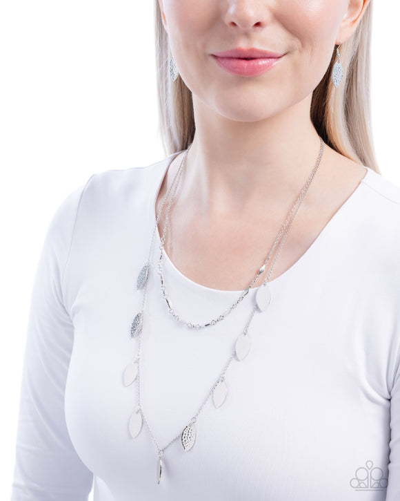 Hard Days Work - Silver Necklace - Paparazzi Accessories