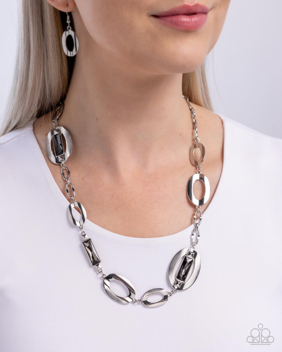 Big Fan of Yours -Silver Necklace - Paparazzi Accessories