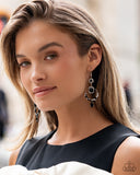 Point Me in the BRIGHT Direction - Black Earrings - Paparazzi Accessories