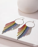 Streamlined Shimmer - Multi Earrings - Paparazzi Accessories