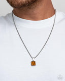 Valiant Validation - Brown Mens Necklace - Paparazzi Accessories