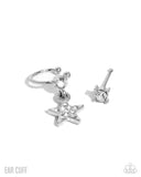 cosmic-cool-white-post earrings-paparazzi-accessories