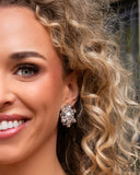 Relatable Radiance - White Clip-On Earrings - Paparazzi Accessories