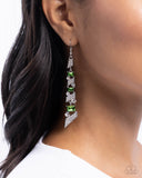 Cascading Cred - Green Earrings - Paparazzi Accessories