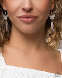 Fairy Dust - White Earrings - Paparazzi Accessories