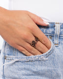 Handcrafted Hummingbird - Copper Ring - Paparazzi Accessories