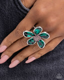 Daily Drama - Green Ring - Paparazzi Accessories