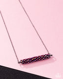 Timelessly Twinkling - Red Necklace - Paparazzi Accessories