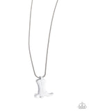 Boot Scootin' Bravado - White Necklace - Paparazzi Accessories