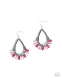 pronged-pattern-pink-earrings-paparazzi-accessories