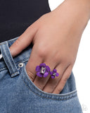 Delicate Duo - Purple Ring - Paparazzi Accessories