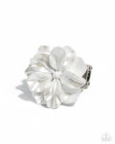 floral-flex-white-ring-paparazzi-accessories