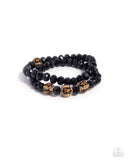 speckled-sentiment-black-bracelet-paparazzi-accessories