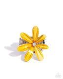 floral-feasibility-yellow-ring-paparazzi-accessories