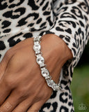 Never-Ending Elite - White Bracelet - Paparazzi Accessories