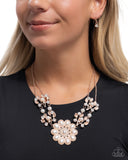 Sprouting Shimmer - Rose Gold Necklace - Paparazzi Accessories