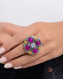 Boho Blueprint - Purple Ring - Paparazzi Accessories
