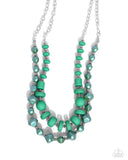 Shape Shifting Sense - Green Complete Look  - Paparazzi Accessories