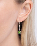 SPADES of Shimmer - Green Necklace - Paparazzi Accessories