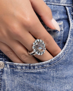 Poised and Perfect - Blue Ring - Paparazzi Accessories