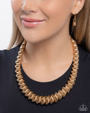 Candescent Coils - Gold Necklace - Paparazzi Accessories
