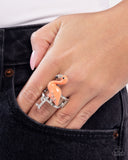 Flamingo Flair - Orange Ring - Paparazzi Accessories