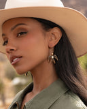 Soaring Stones - White Earrings - Paparazzi Accessories