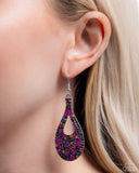 Teardrop Tremolo - Multi Earrings - Paparazzi Accessories