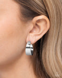 Sleek Secret - Silver Earrings - Paparazzi Accessories
