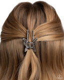 Fluttering Falsetto - White Hair Clip - Paparazzi Accessories