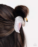 Swan Song - White Hair Clip - Paparazzi Accessories