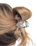 Romantic Rampage - White Hair Clip - Paparazzi Accessories