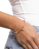 Holy Headline - Gold Bracelet - Paparazzi Accessories