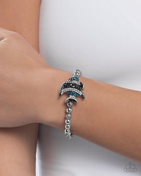Admirable Angelfish - Blue Bracelet - Paparazzi Accessories