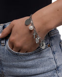 Charm Commitment - White Bracelet - Paparazzi Accessories