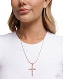 Holy Harmony - Gold Necklace - Paparazzi Accessories