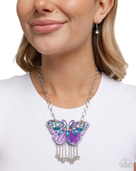 Mayoral Monarch - Purple Necklace - Paparazzi Accessories
