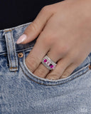 Laid-Back Linear - Pink Ring - Paparazzi Accessories