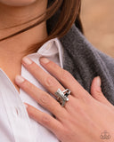 Boot Beginning - Black Ring - Paparazzi Accessories